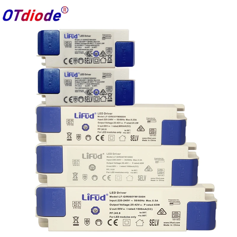 LiFud LED driver LF-GIRxxxYM LF-GIRxxxYS series LED transformer Input 220V-240V output 350mA 600mA 900mA 1200mA 1400mA 1500mA