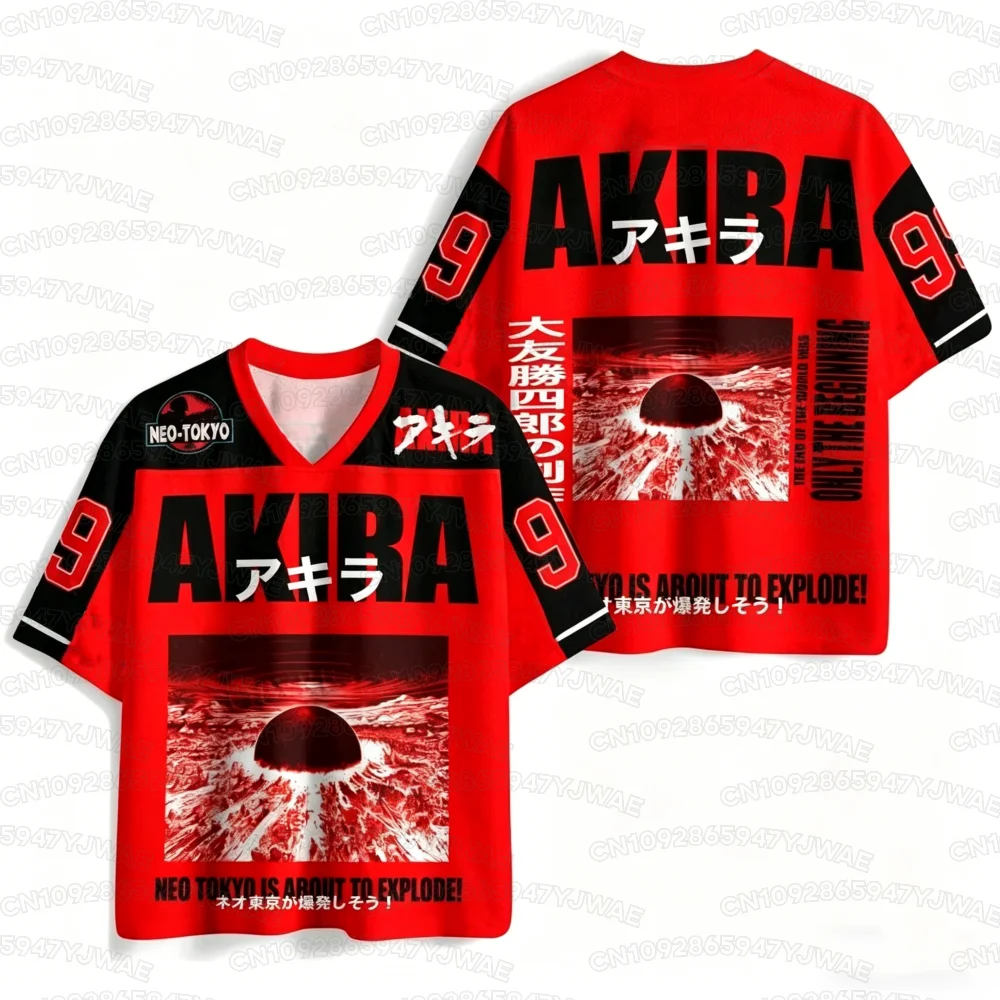 2026 Sommer Herren- und Damenmode Neues Akira 3D-Druck Outdoor-Sport-Fitness-T-Shirt Streetwear Übergrößen-T-Shirt – Detail 5