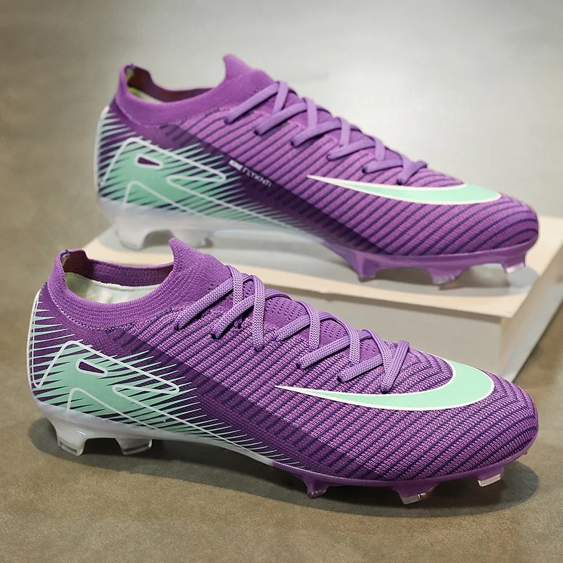

New Men Match Football Boots Grass Ankle Hot-selling Training Long Spikes Sport Soccer Shoes Outdoor Cleats TF/FG High-quality