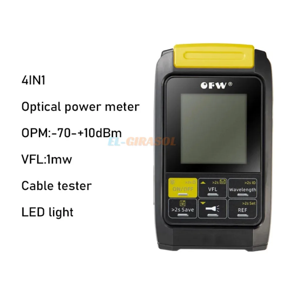 Medidor de potencia óptica 4 en 1 OPM, localizador Visual de fallos VFL 10MW, cuchillo de corte de fibra SKL-6C/FC-6S, Kits de herramientas ópticas,