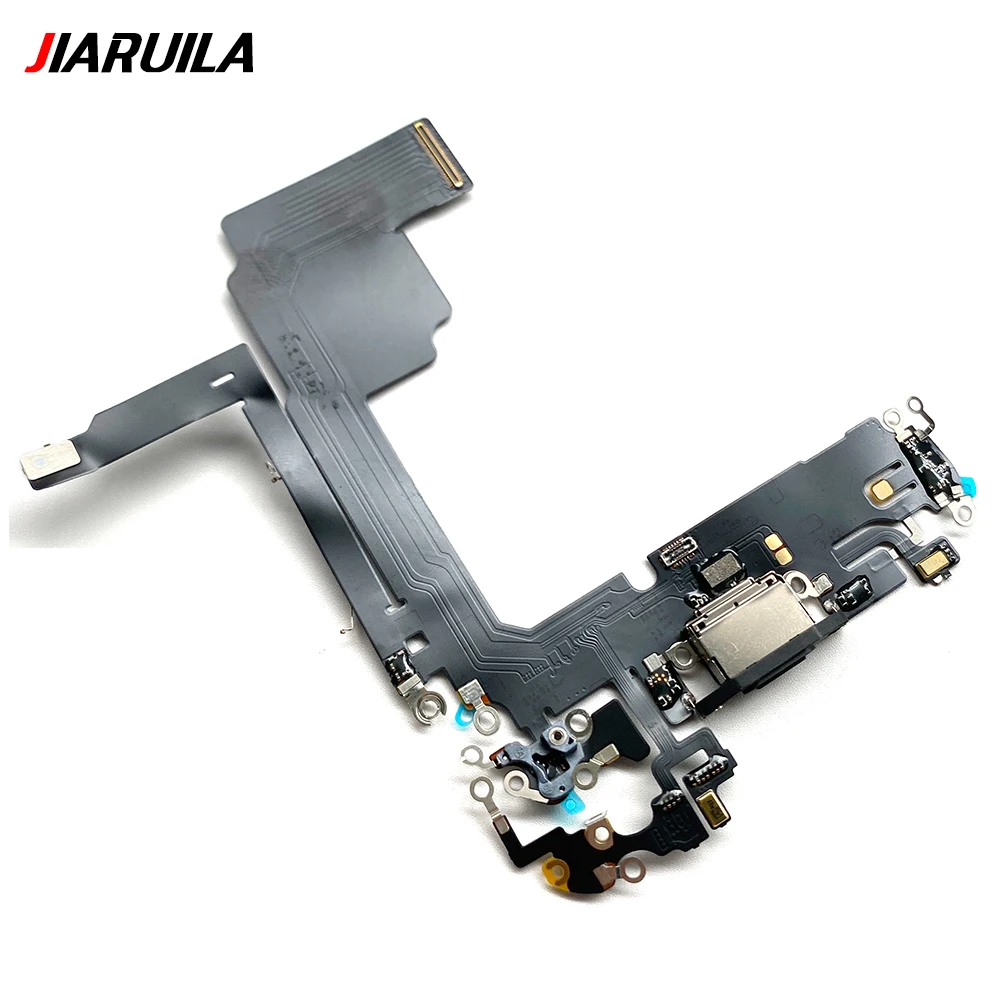 Dock Connector Micro USB Charger Charging Port Flex Cable Microphone Board For Iphone 15 Pro Max Plus