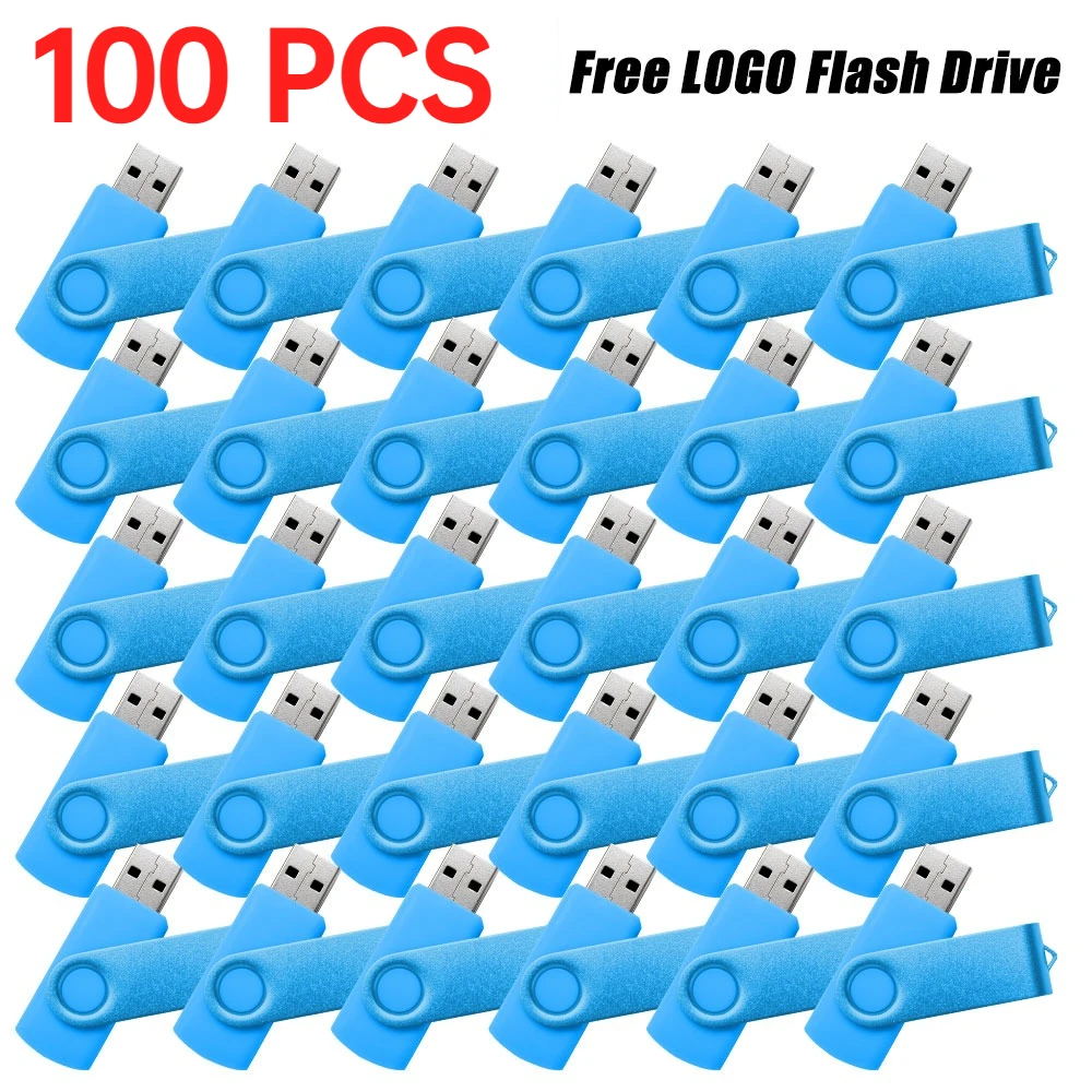 

100Pcs/Lot USB 2.0 Flash Drive Pendrive 1GB 2GB 4GB 8GB Waterproof Pen Drive 16GB 32GB 64GB Memory Stick Free Personalized Logo