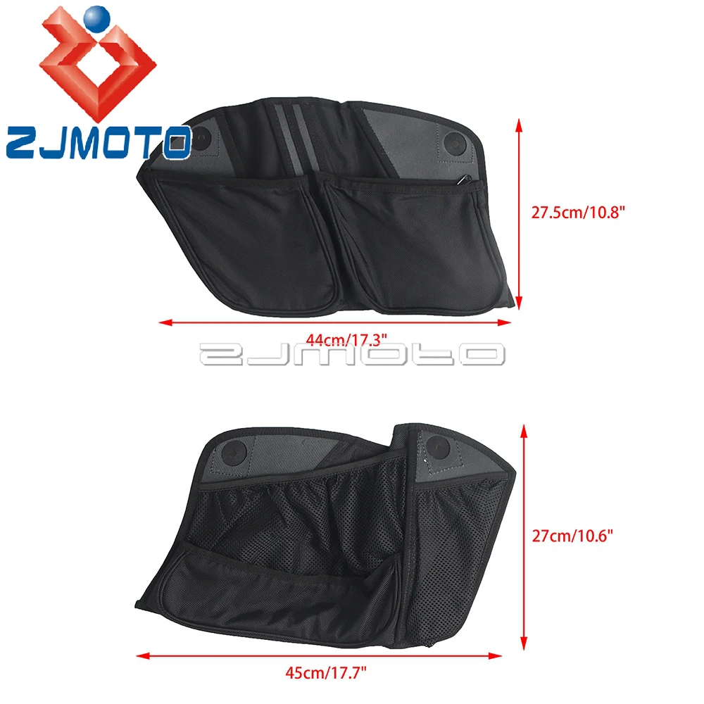 Motorcycle Side Box Fitted Lining Organizer Storage Bags & Saddlebag Lid Guard Cover For Harley FLHX FLHXSE FLTRX SE FLTRXSTSE