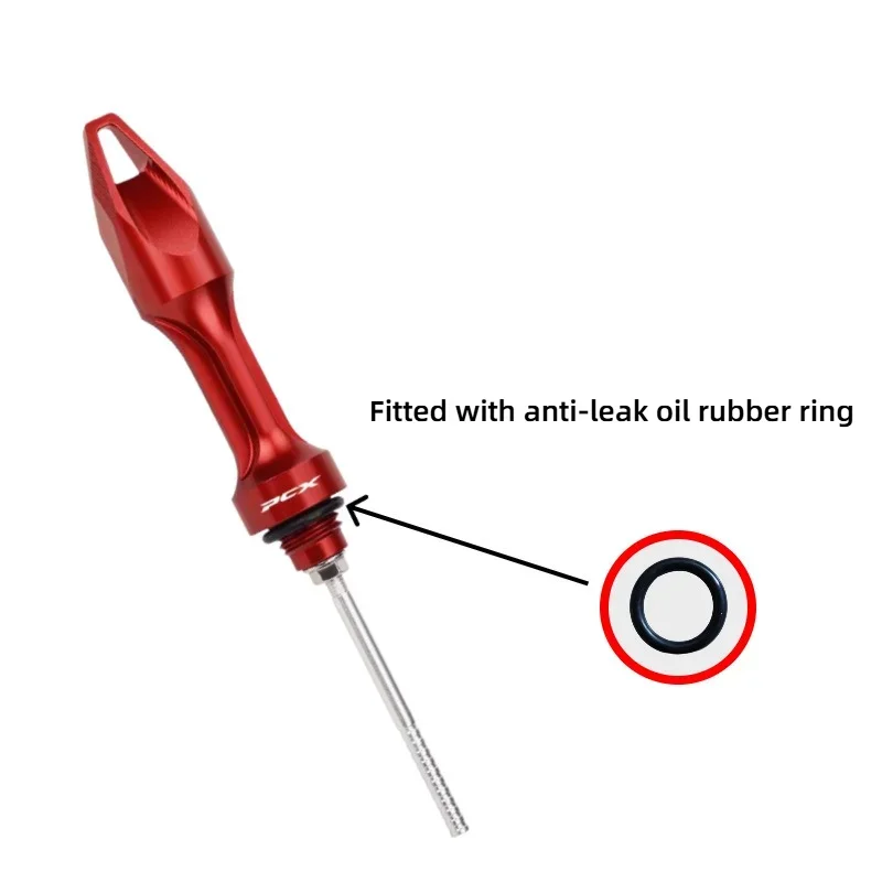 For Honda PCX125 PCX150 PCX160 Motorcycle CNC Aluminum Oil Dipstick Engine Oil Level Gauge Modification Accessories