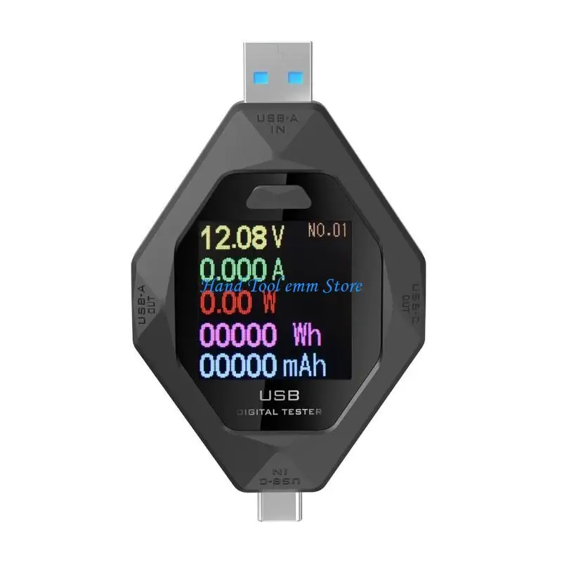 

H37F Portable USB C PD Power Meter Precise Testing Device for Mobile Phones