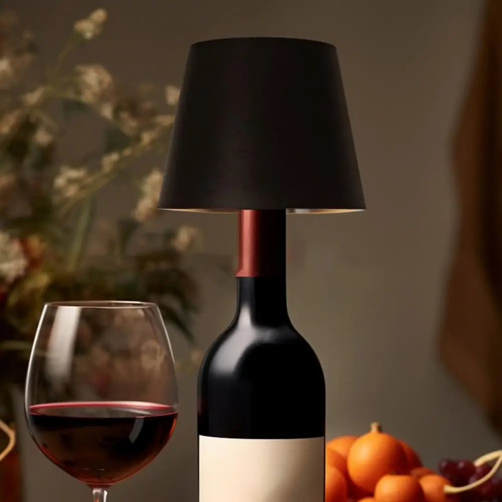 Decorative Bottle Light Rechargeable Rgb Wireless Bottle Lamp with Touch Control for Desk Decoration Portable Cordless Table