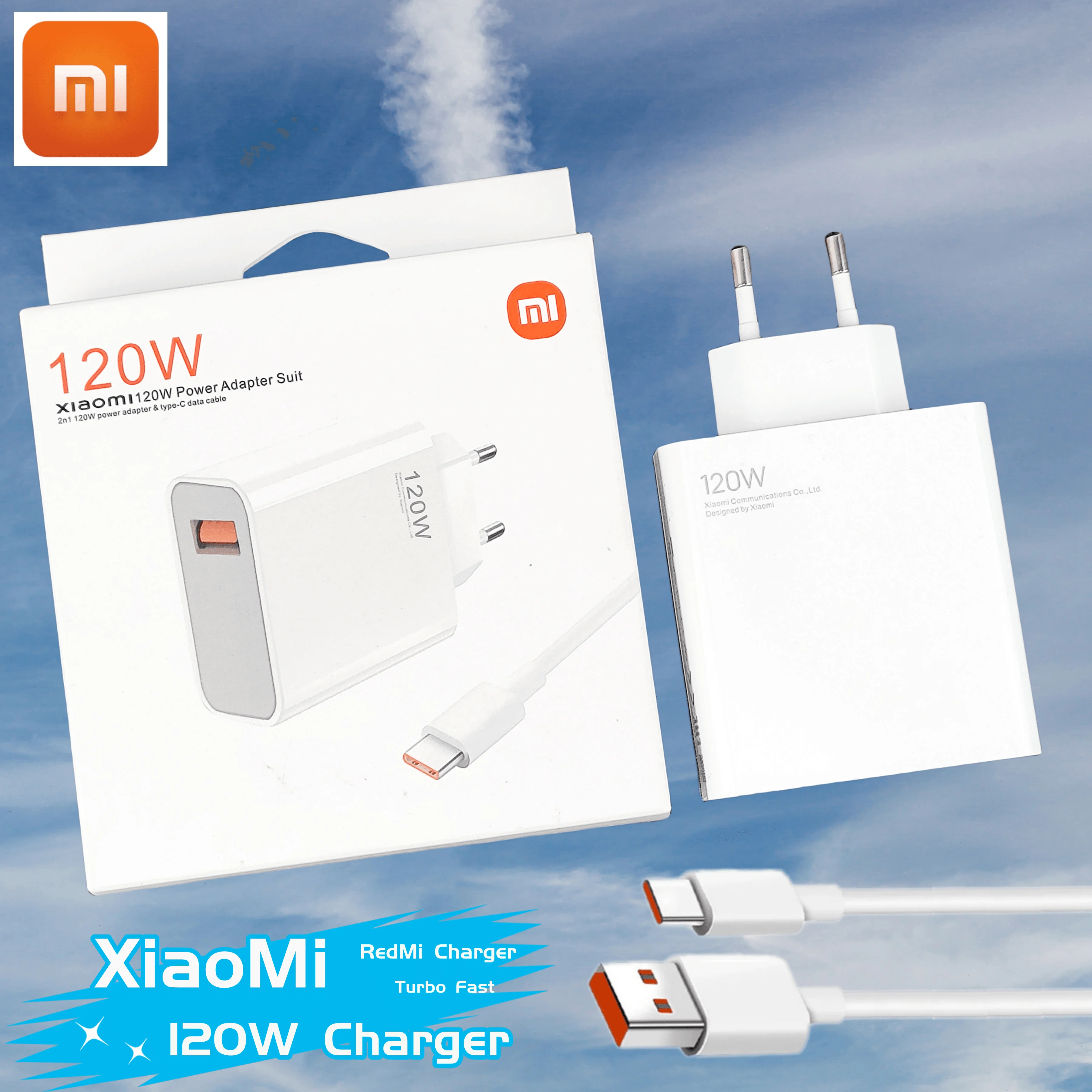 Charger Type C 120W XiaoMi Original Fast Turbo GaN 6A Usb Type C Cable Charging Adapter For Mi 13 12 Ultra Pro RedMi Note 13 12T