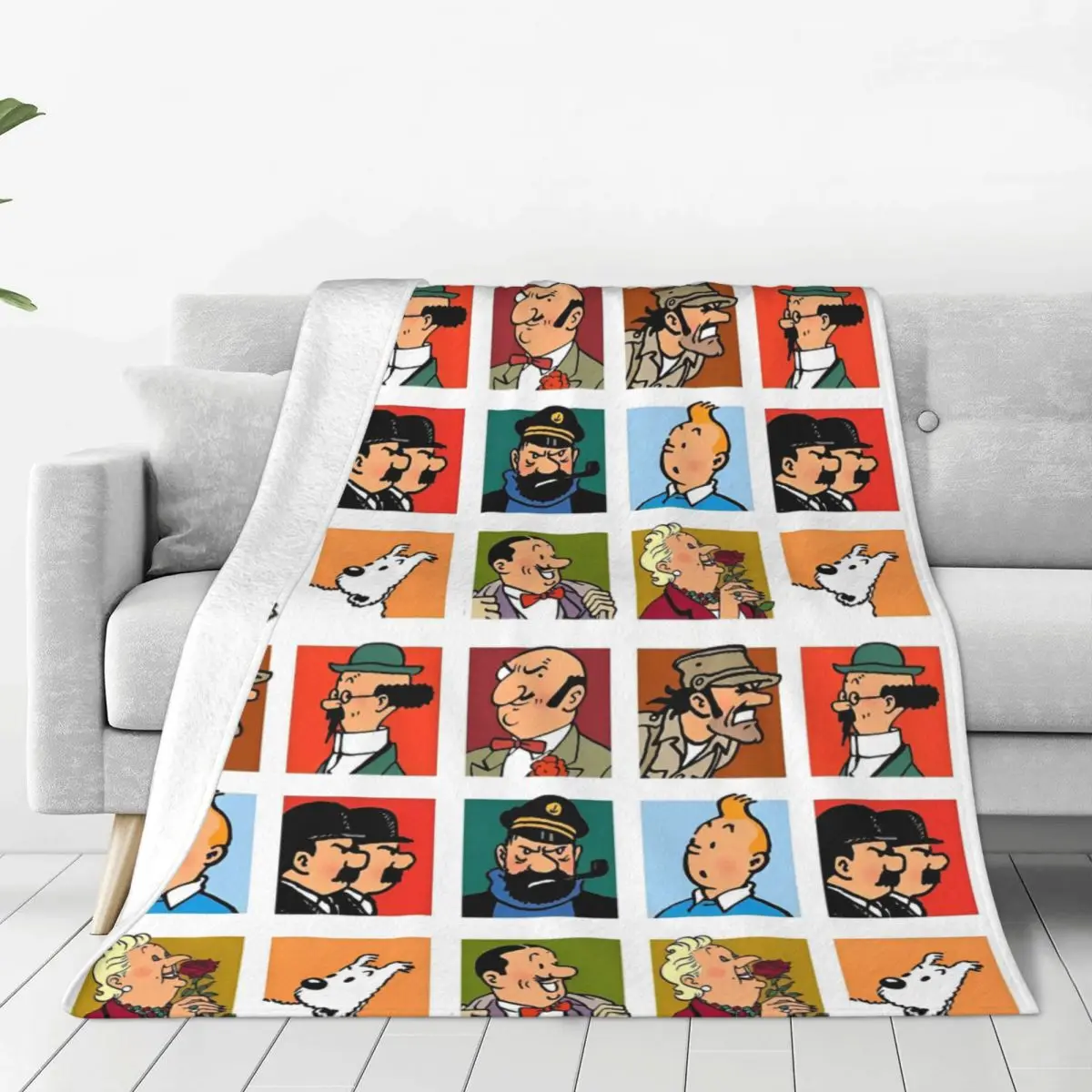 

Tin Teen Comic Book Heroes Blanket Cartoon Fleece Awesome Warm Throw Blanket for Coverlet Textile Decor Couch