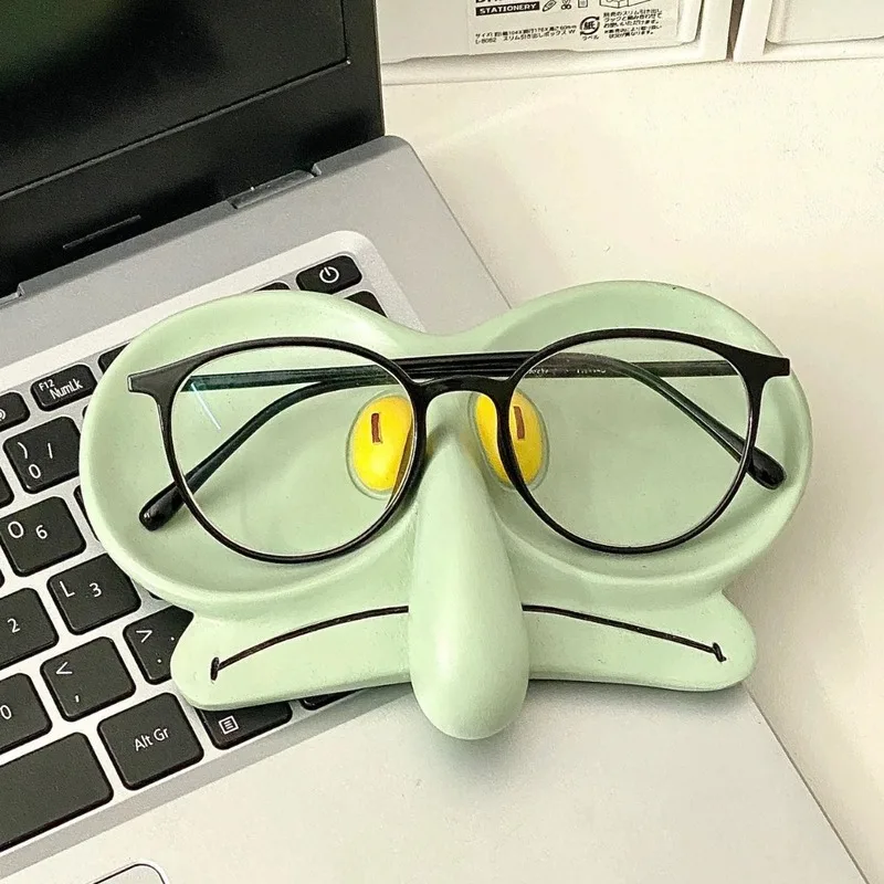 New Anime Peripherals Squidward Tentacles Glasses Holder Jewelry Box Storage Tray Creative Cute Desktop Decorations Cartoon Toys