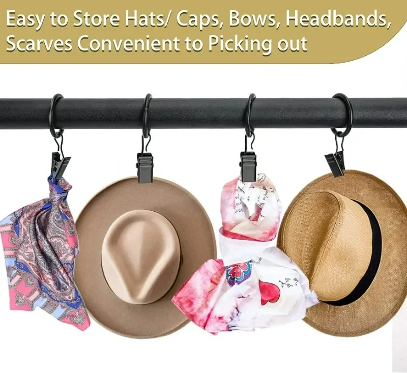 Curtain Clips Set Hanger Hooks Retro Classic Drapes Tie Buckles Home Bedroom Bathroom Decorative Curtain Clips Various Size