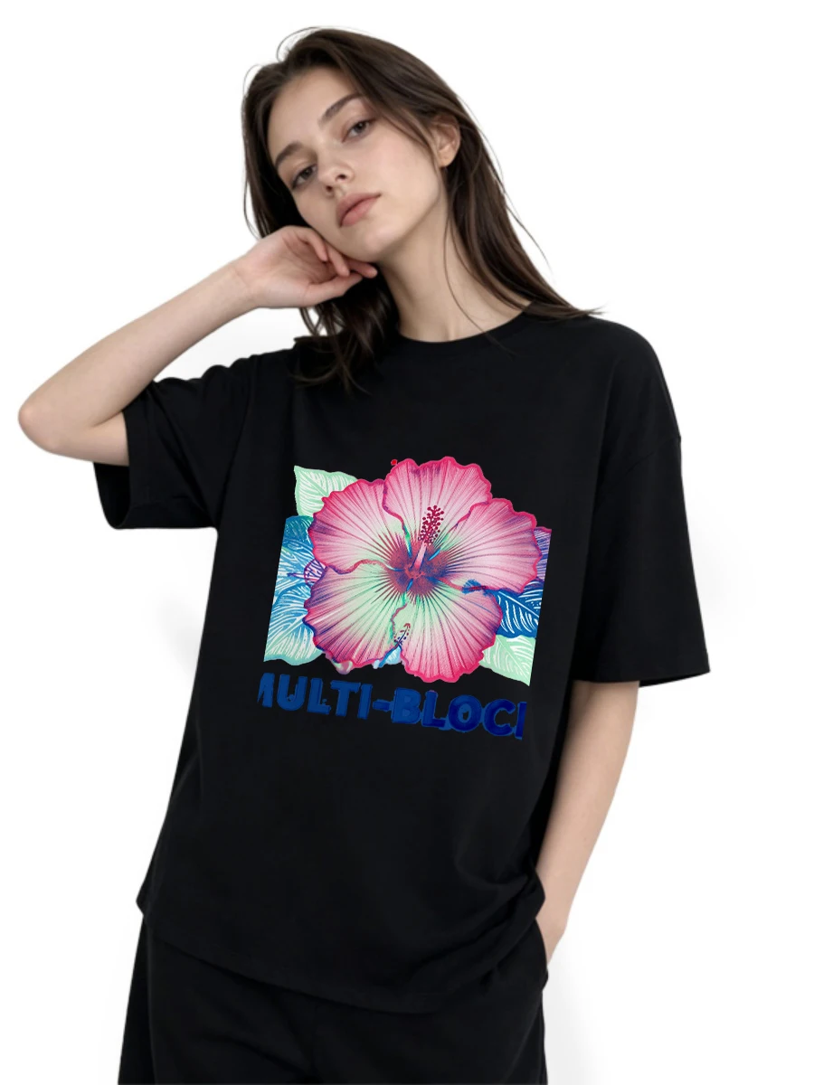 T Shirts Woman Block Print Han - Women Formal Wear Ethnic ulasan dan harga