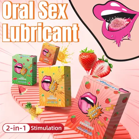 2 in 1 Fruity Strawberry Pineapple Lubricant Lickable sexx Lubricating Fluid Adult Flirting sexx Couple Stimulate Lube