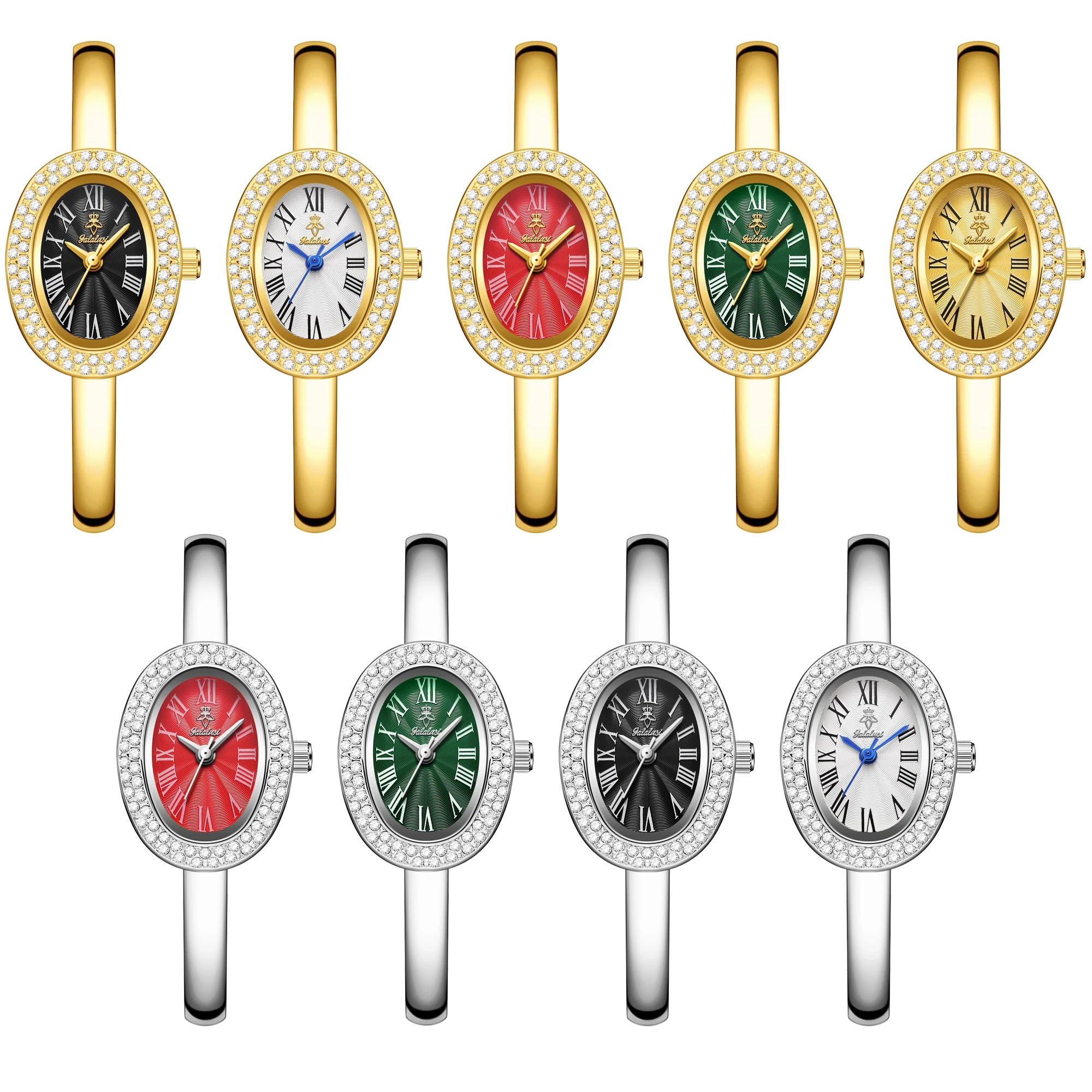 YaLaLuSi brand Luxury Sparkling Ladies Watch Gorgeous Rhinestone Bracelet Ladies Watch Fashionable Temperament Ladies Gift