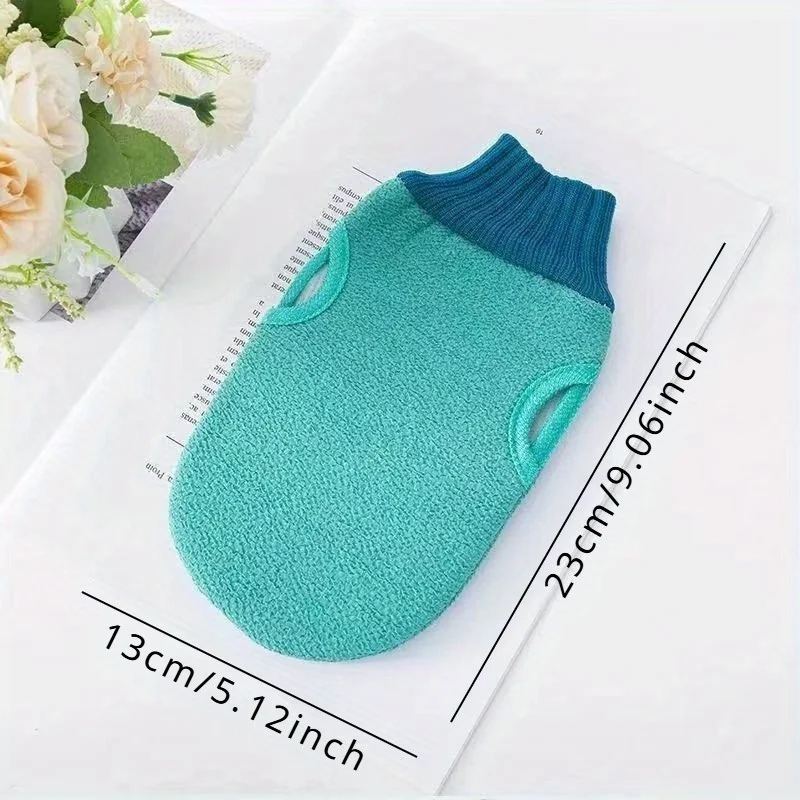 Rubbing Bath Towel Rubbing Bath Artifact Double-sided Adult Coarse Sand Decontamination Solid Color Rubbing Bath Gloves