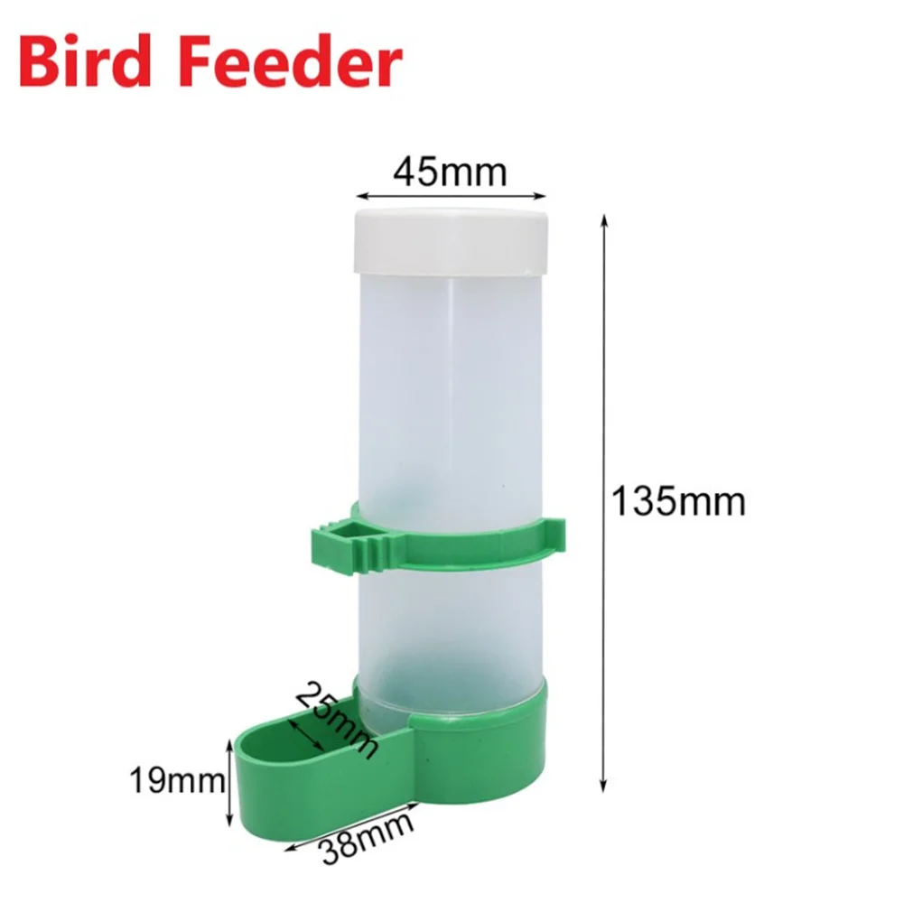 1/2/4PCS Bird Feeder Plastic Food Water Feeding Automatic Drinker Parrot Pet Parrot Drinking Cup Bowls Pet Bird Supplies