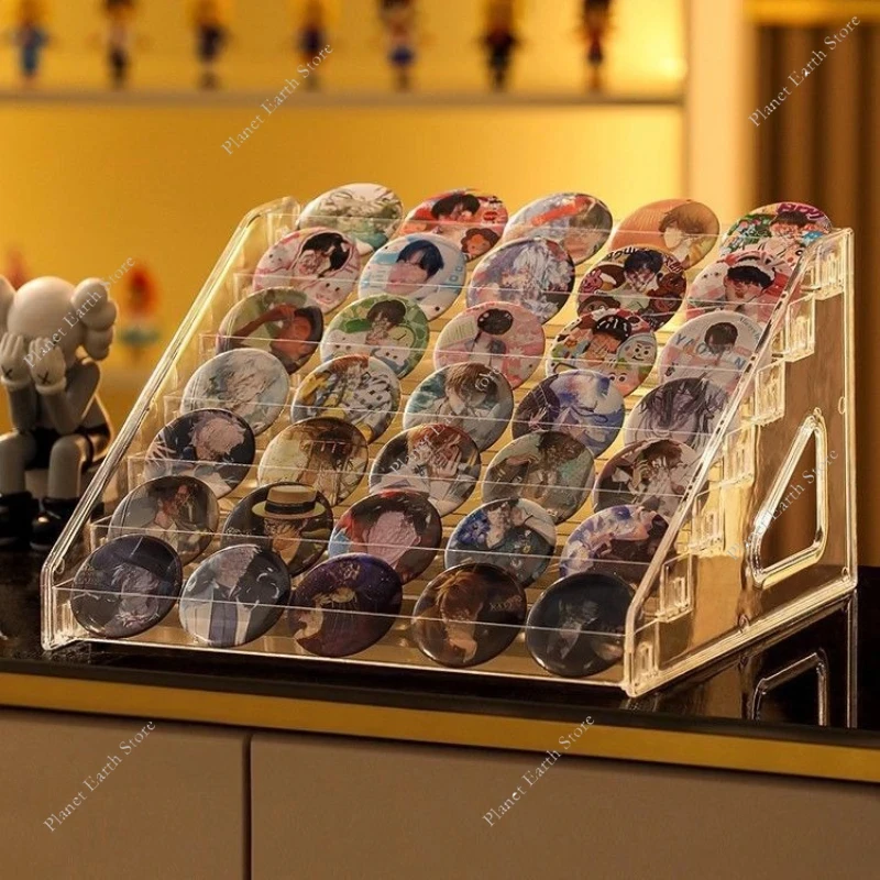 الاكريليك شارة صندوق تخزين رف شاشة عرض صعدت عرض منظم تخزين سطح المكتب لشارات 75 مللي متر علامات واقفة والأجهزة الطرفية #1