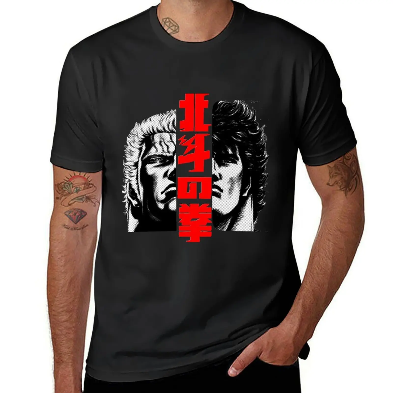 

Kenshiro and Raoh T-Shirt clothes street wear man t shirt oversized t shirts for men