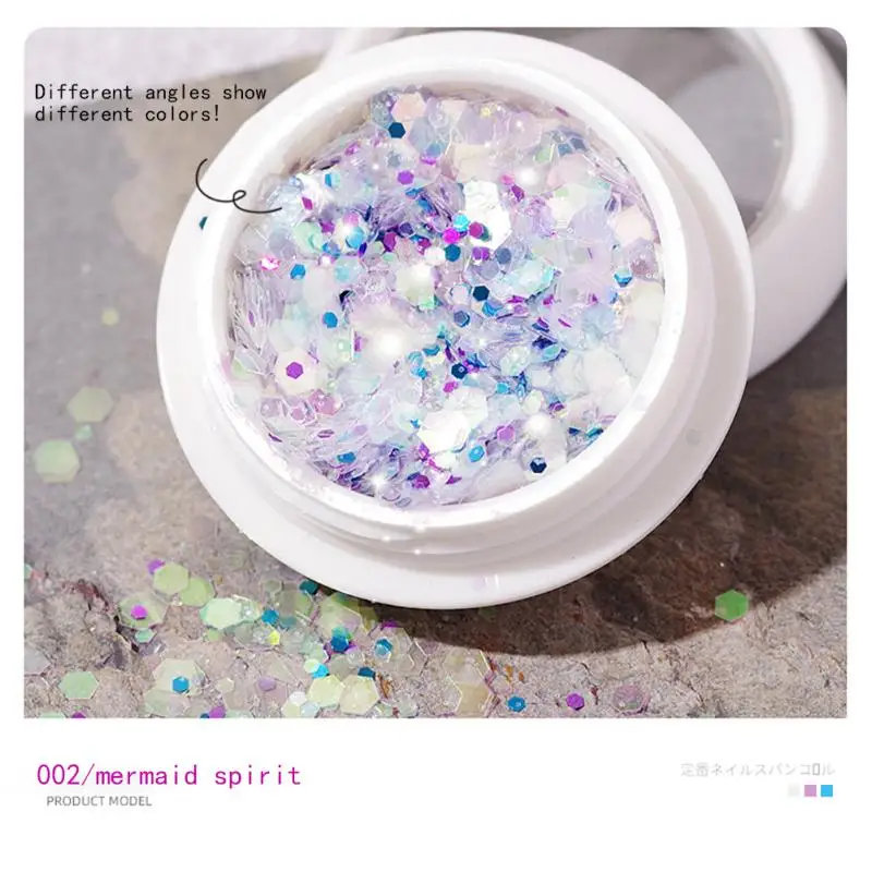 Nagel Glitter Flocken Set holo graphische Explosion Flash Pulver Pailletten Paille tte Maniküre Nail Art Pigment Dekoration Werkzeuge glsp
