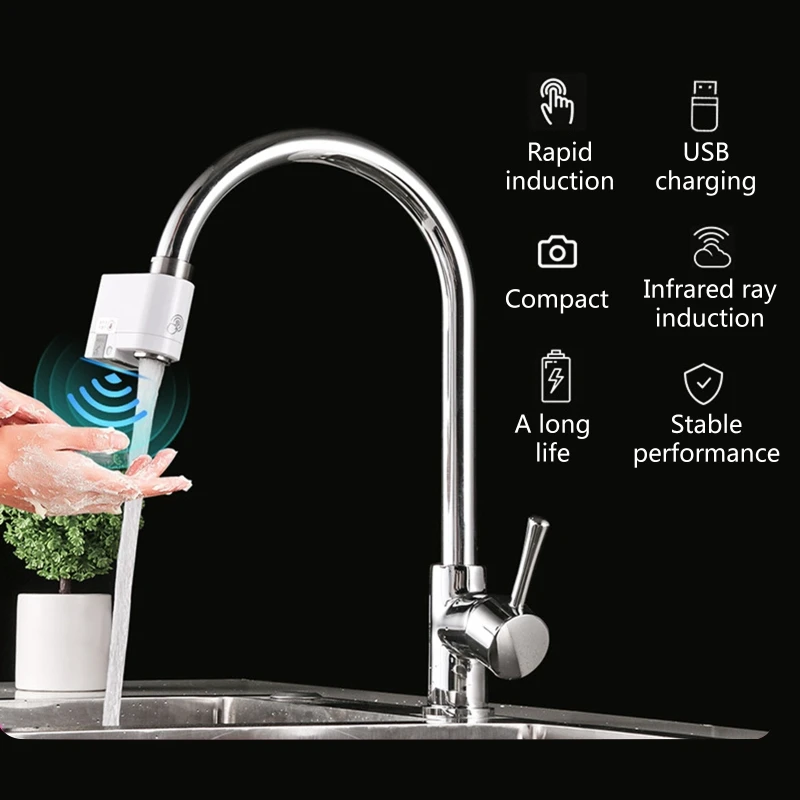 Dropshipping Automatic Water Saver Tap Faucet Water Energy Saving Device Kitchen Nozzle Tap Home Splash