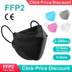 Mascarillas Reutilizable 4 Layer FFP2 Approved Hygienic Protective CE Fpp2 Mouth Face Mask Ffp2 Respirator Dust Mask