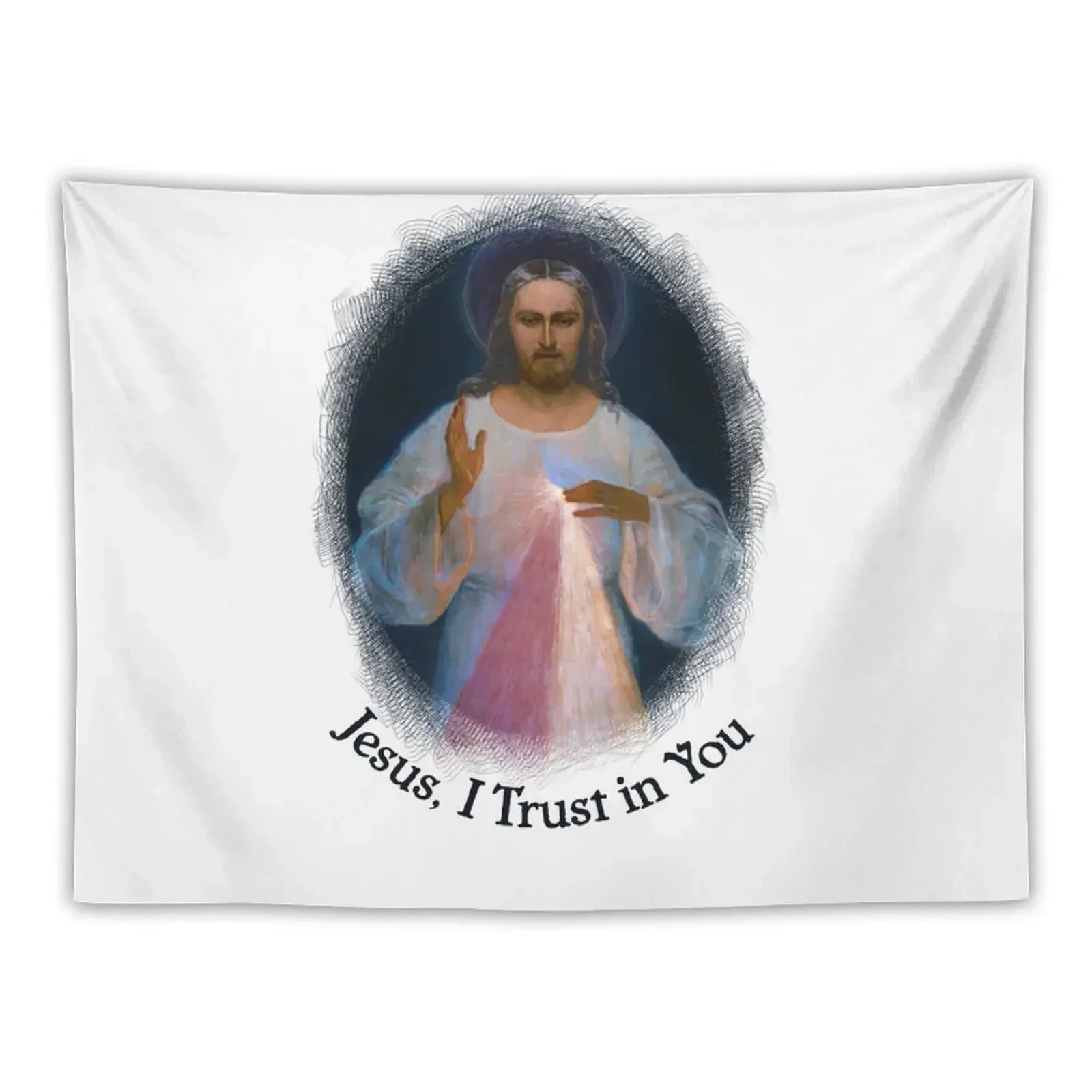 Jesus Divine Mercy Catholic St Margaret Mary Alacoque & Saint Faustina 200b Tapestry Home Decoration Tapestry