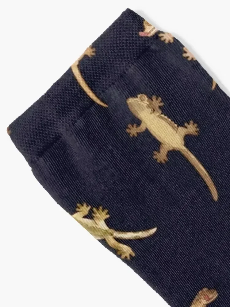 cute little crested geckos Socks new year professional running Men Socks Luxury Brand Women's