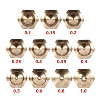 

Fly3D High Quality Sharp NF V6 Nozzle Hot End E3D Nozzle 0.1mm 0.15mm 0.2mm 3D Printing Accessories