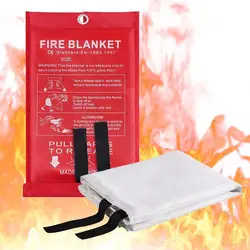 Manta contra incendios de 1M x 1M, tienda de campaña para extintores de incendios, manta de emergencia para barco, cubierta de seguridad para refugio contra incendios de supervivencia