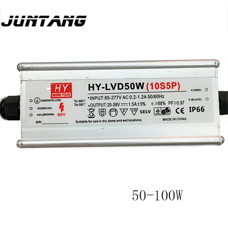 LED waterproof drive power supply integrated anti-lightning LED driverAC85-265V 25-40v50w / 70w / 80w / 100w