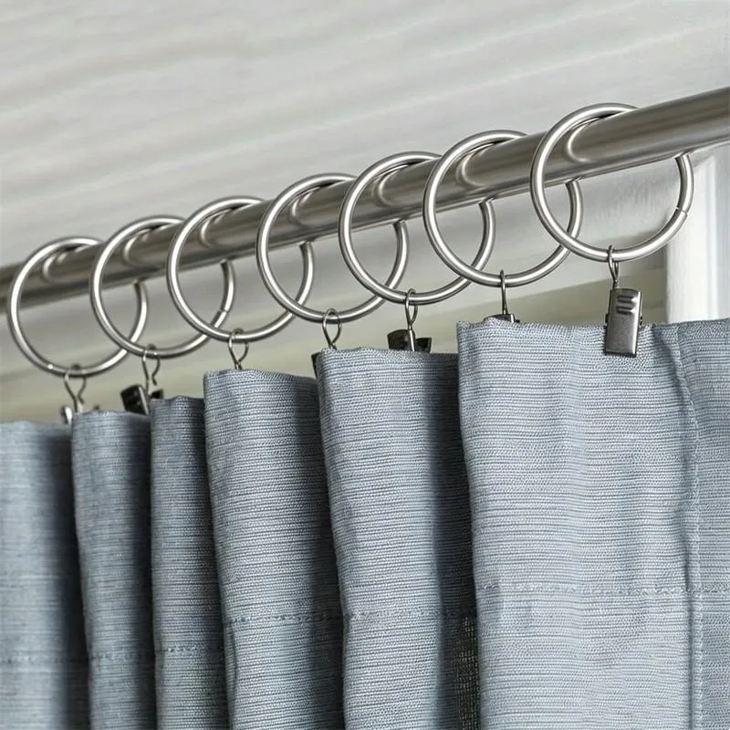 Sturdy Metal Ring 25mm Curtain Clip Rings, 73 pcs, Bedroom Window Curtains, Rust Resistant Finish for Living Room Drapery