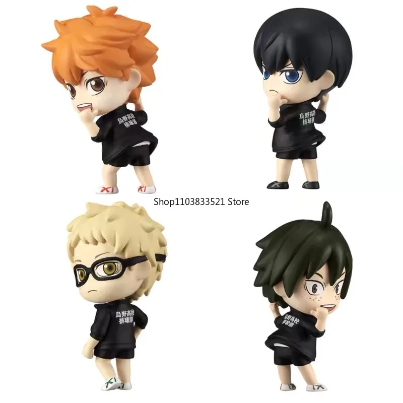 Originele Haikyuu!! Gashapon Speelgoed Kei Tsukishima Shoyo Hinata Draai Anime Figuur Kids Cadeau Verzamelmodel Ornamenten