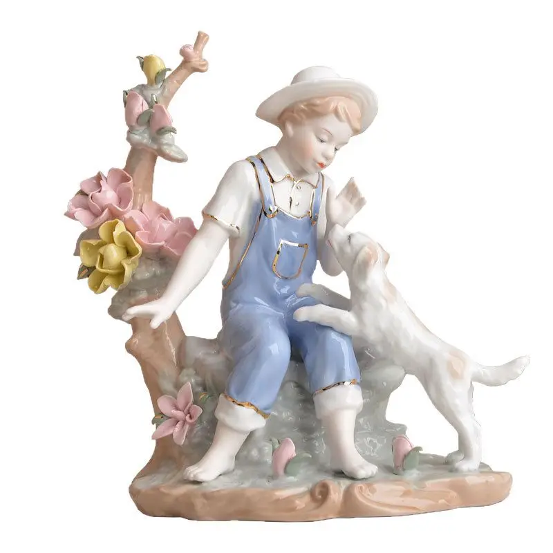 

Modern simple European cross-border home character living room wine cabinet decoration ceramic handicrafts