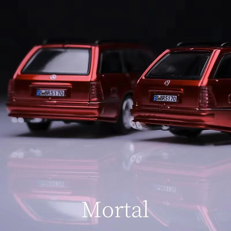 Mortal 1:64 MB S124 argento/metallizzato rosso limited599 modellino di auto