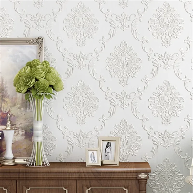 

Самоклеящиеся утолщенные ретро большие цветы роскошный домашний декор спальня гостиная домашний фон стены обои в европейском стиле