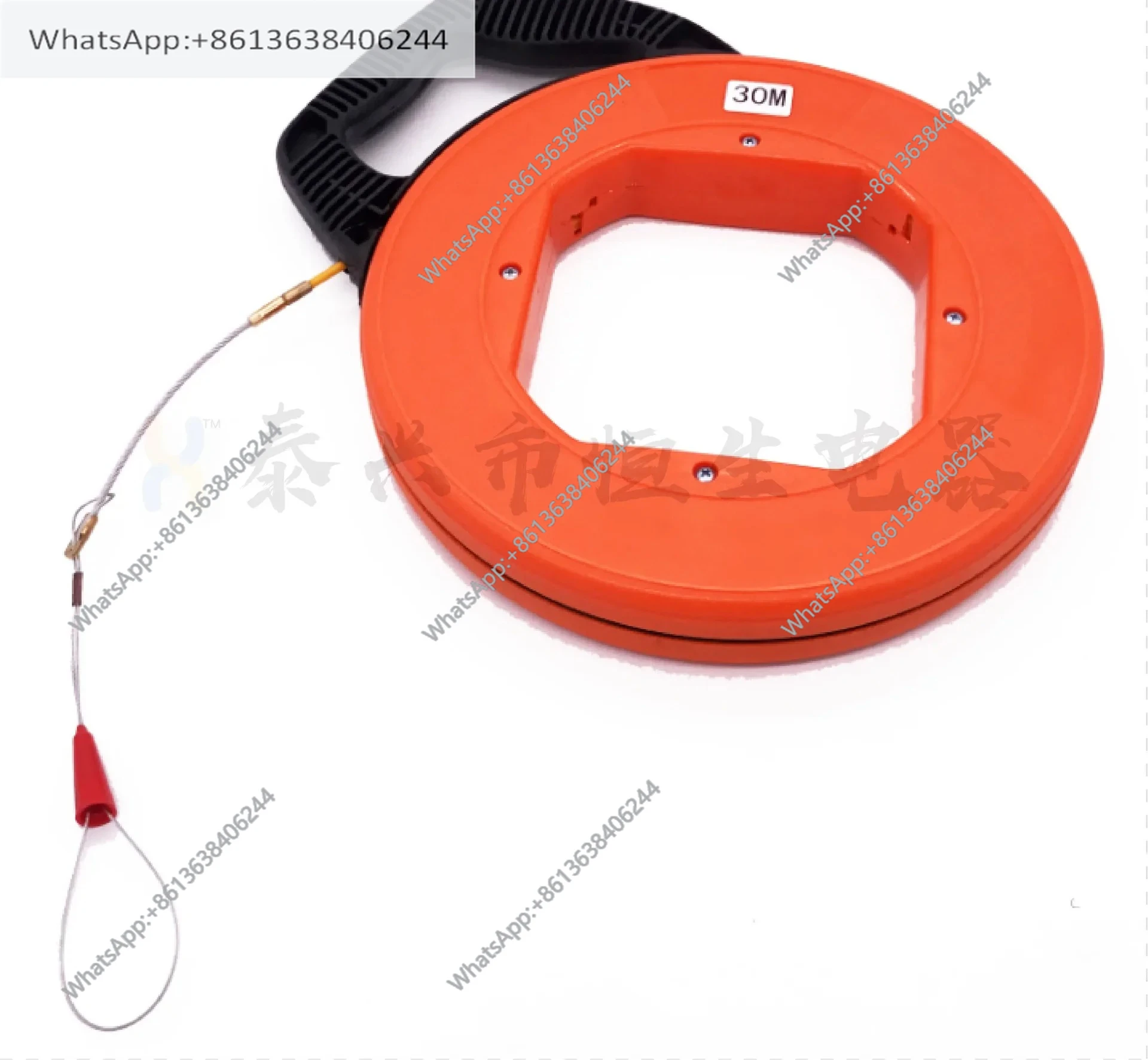 Glass fiber plastic steel fish-shaped wire puller, le-ad wire, 30m wall wire threading device