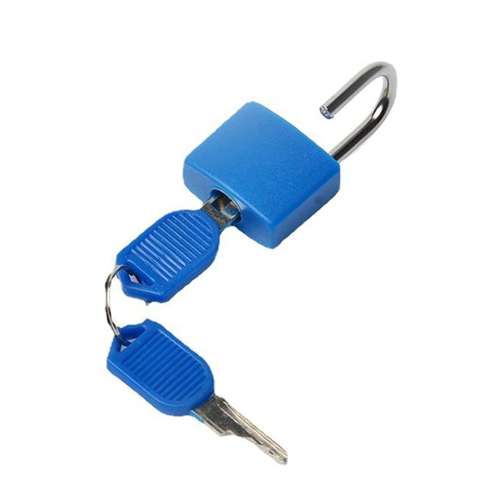 8pcs Mini Padlock Zinc Alloy Colorful Travel Anti-Theft Lock Plastic Case Drawer Luggage Padlock for School Dormitory Gym Locker