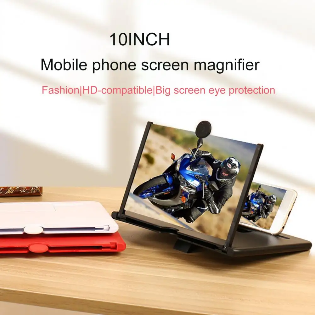 Screen Amplifier Holder Durable 10/12 inch Eye Care Phone Video Magnifier Lightweight Screen Magnifier Stand for Home