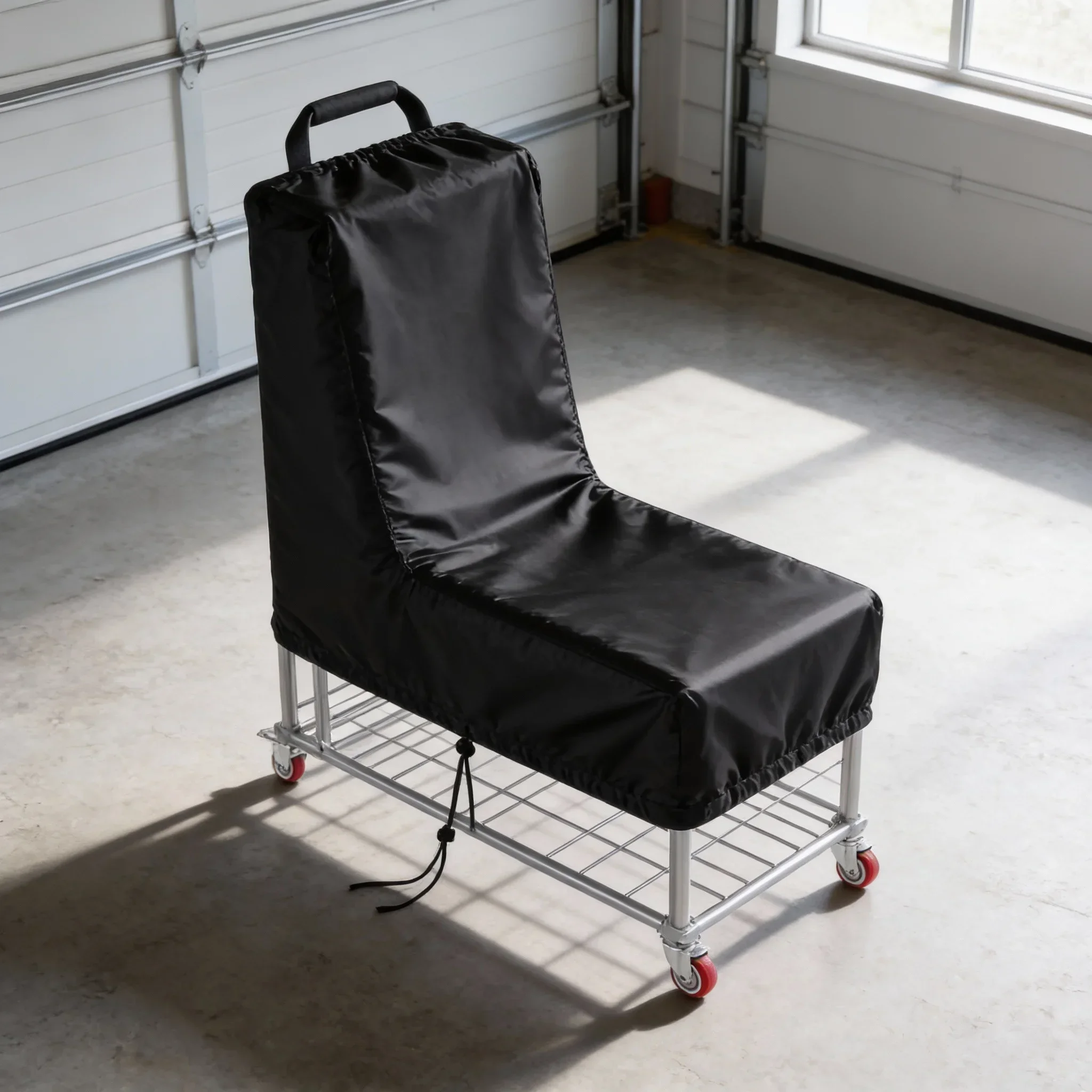 

L-Shaped Folding Chair Storage Rack Cover, Waterproof Trolley Protective Cover Dustproof Rain Snow Table Chair Wind-Proof Covers