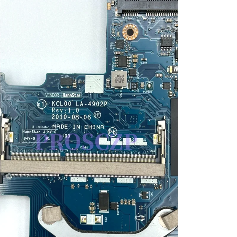 

LA-4902P 594028-001 Материнская плата для ноутбука Hp Elitebook 8440P Основная плата KCL00 QM57 GMA HD DDR3