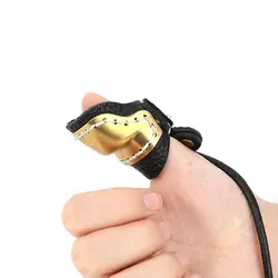 Archery Thumb Ring Mongolian bow brass Leather Finger Guard for Hunting Target Traditional Bow