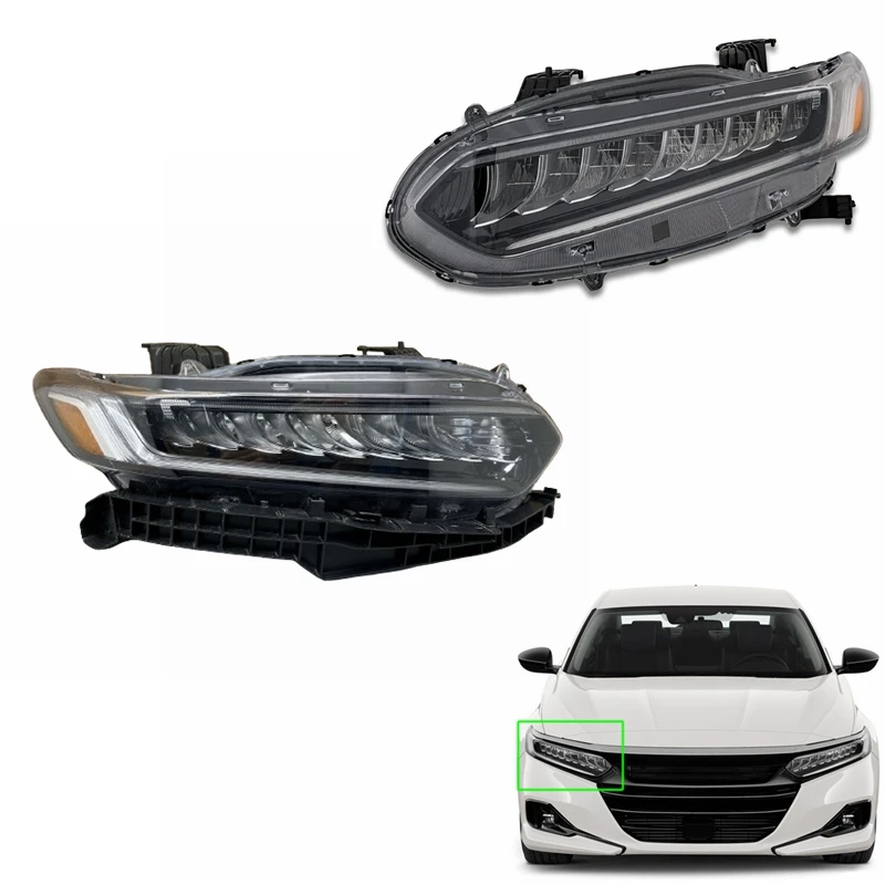 

USA hot sale wholesale auto parts full LED DRL headlights advanced chrome headlamp for Honda accord 2018 2019 2020 2021 2022