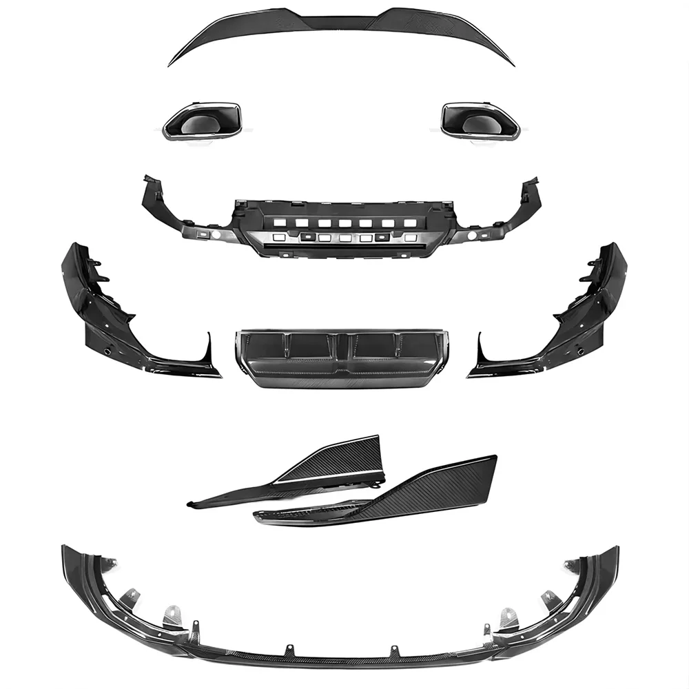 Full Lip Body Kit For BMW F42 2 Series 21-24 218i 220i 223i M240i MP Style Front Rear Lip Diffuser Spoiler Aprons