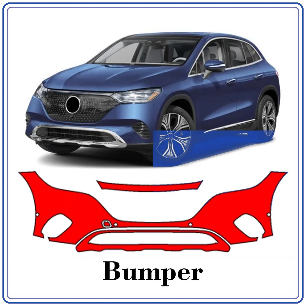 For Mercedes Benz EQE SUV 2023-2025 Precut TPU Paint Protection Film PPF Front Bumper Kit Clear Bra Stone Guard EU UK