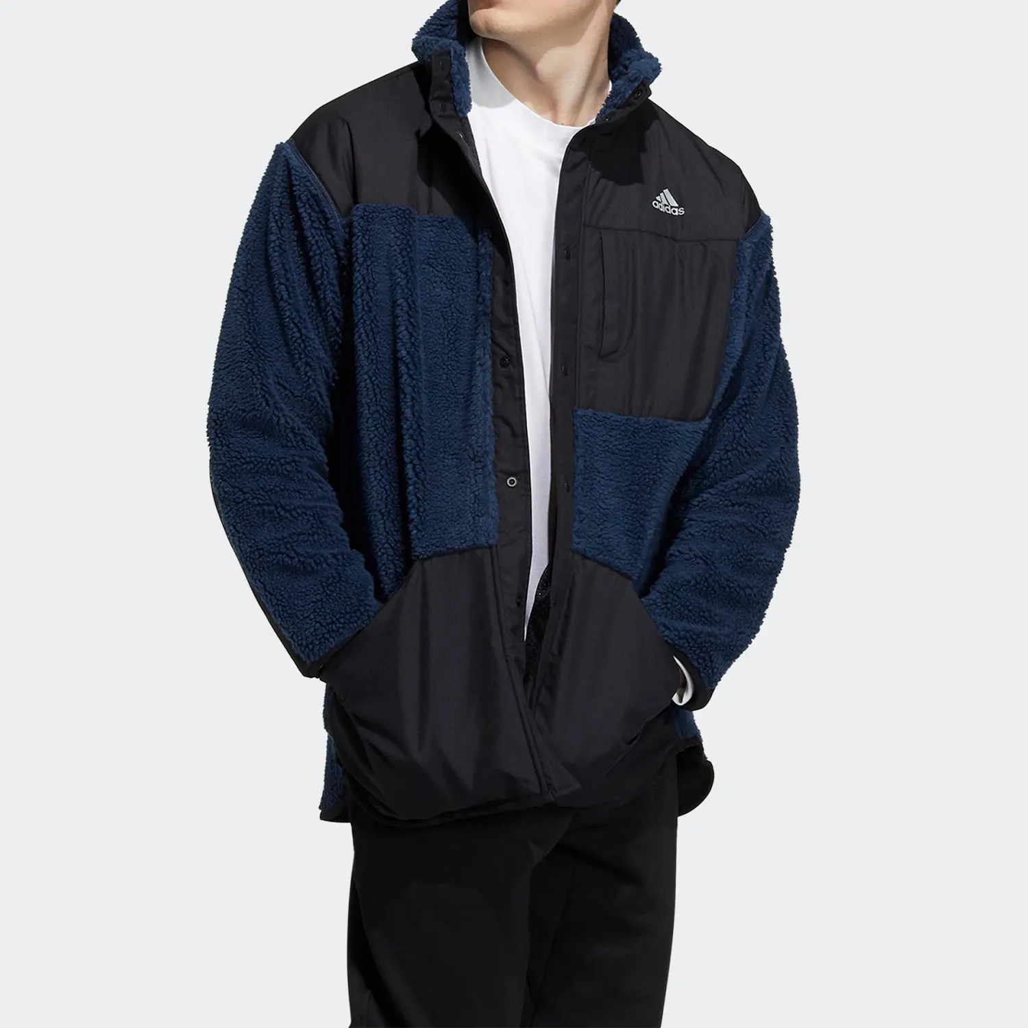 

Adidas genuine New Men's Lamb Wool Blend Warm Jacket H40902