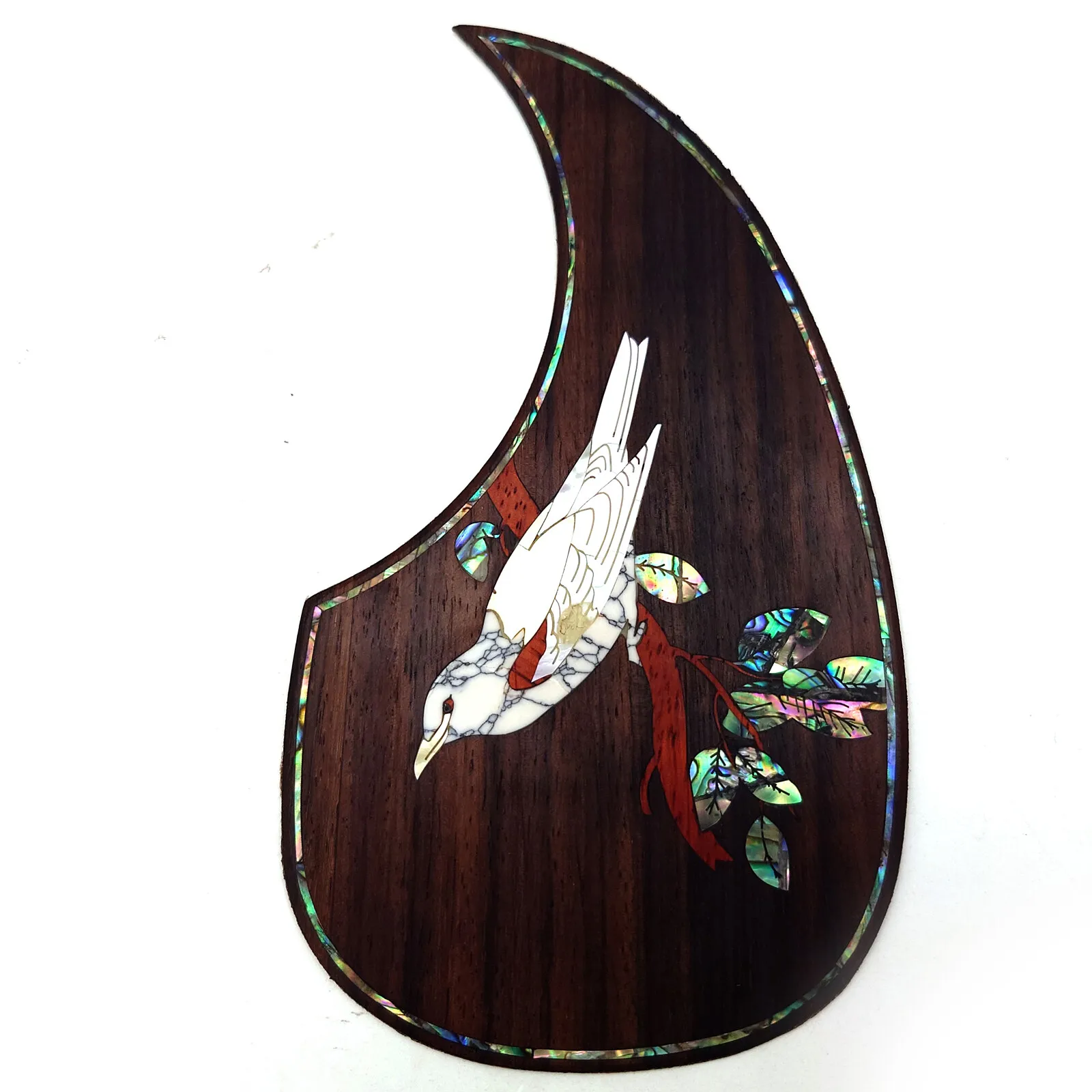 

Накладка для акустической гитары из цельного дерева с инкрустацией цветком морского ушка для гитары типа D