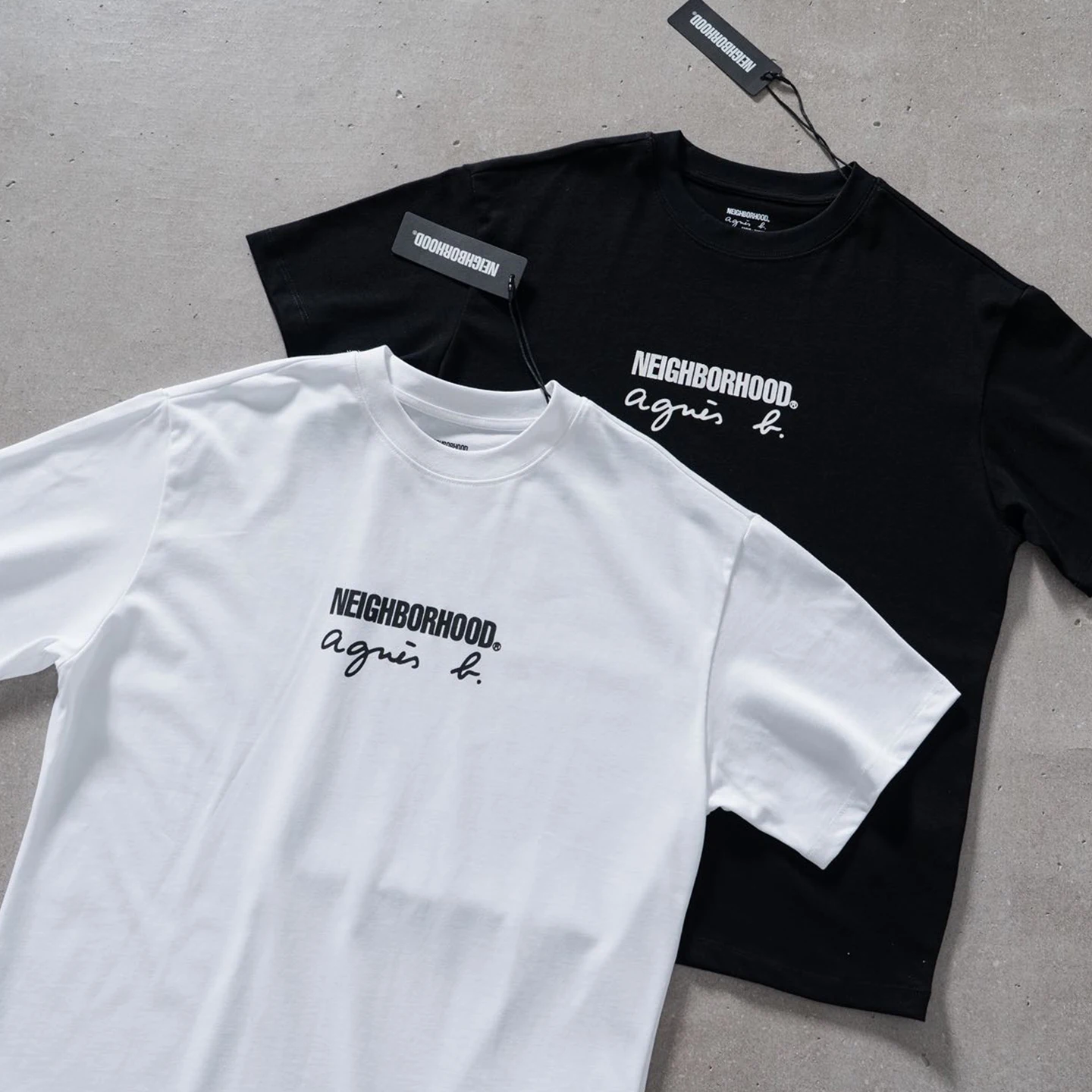Collaborative Tag Printed Short Sleeve T-Shirt Unisex Casual Cotton Breathable round Neck Loose Fit Fashion Top for Men