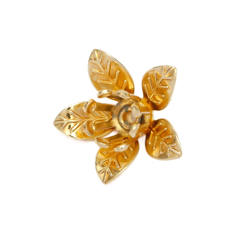 20pcs 12x7mm Vintage Copper Flowers Blank Setting Filigree Wraps Connectors Charm Findings For Jewelry Making Components