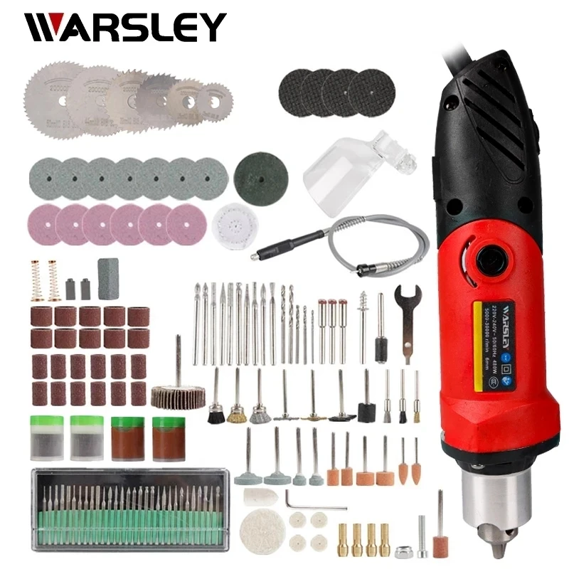 480W High Power Rotary Tool Dremel Accessories Electric Grinding Machine 220V Drill Tools Mini Engrvrer Stand for Drill