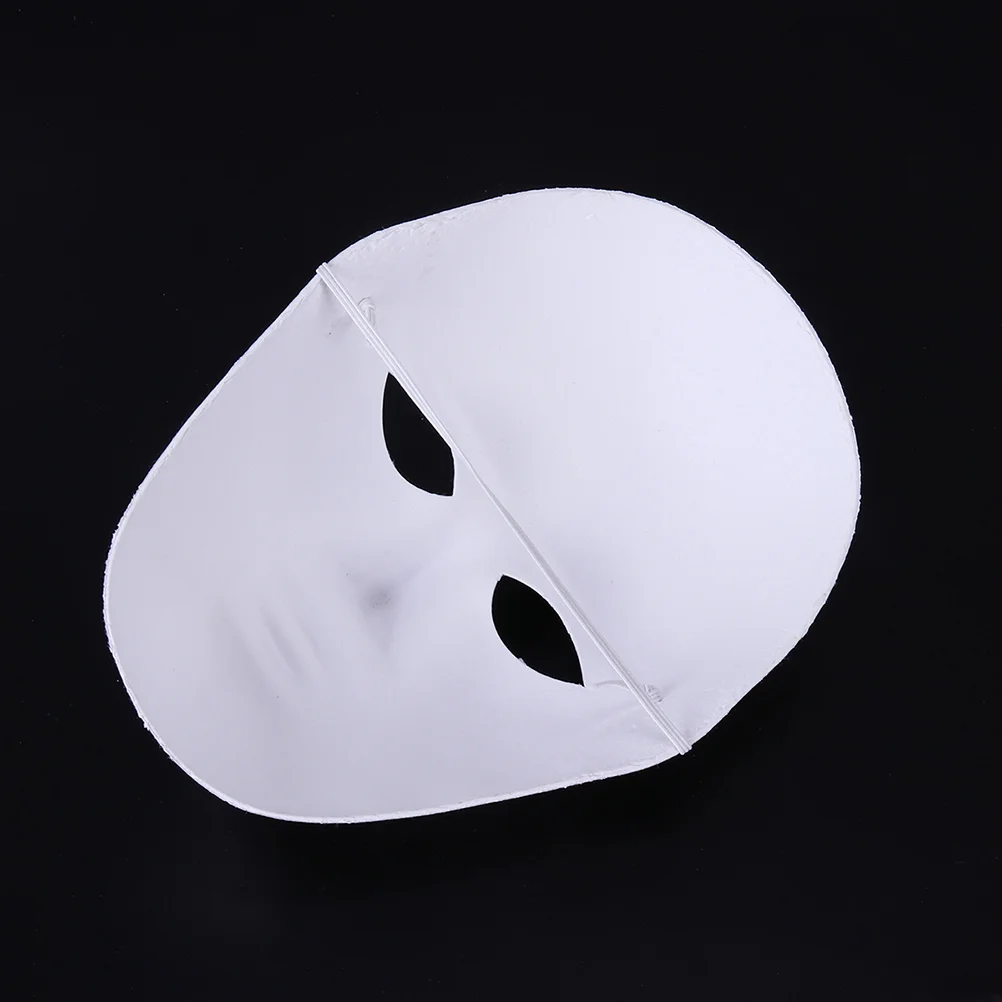 4 Pcs Halloween Costume Mask Adult Costumes Blank Apparel Graffiti White Masks Man