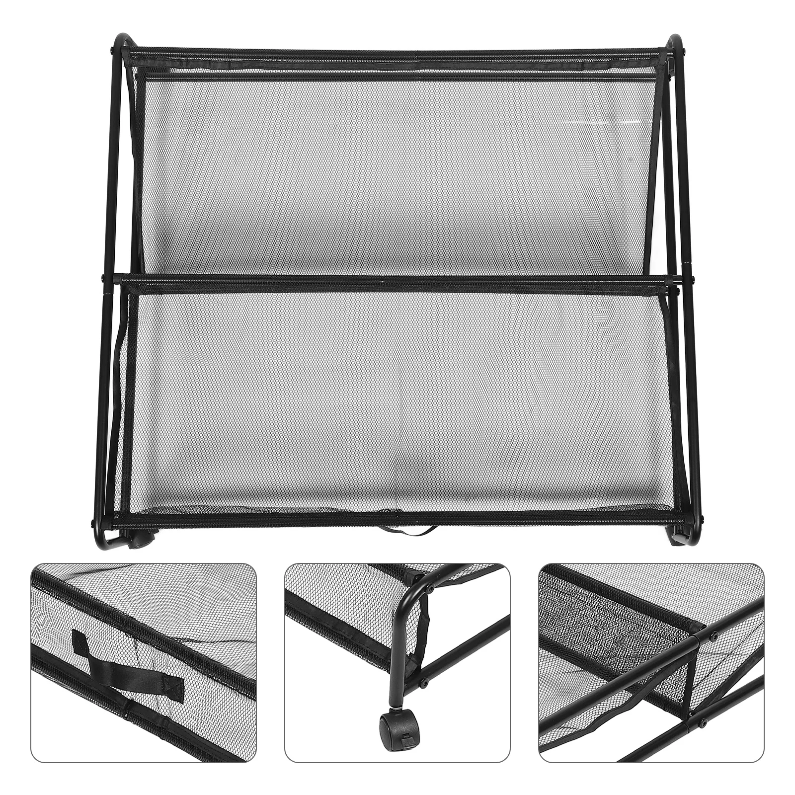 

Under Bed Storage with Wheels Metal Clothes Shoe Organizer Container Multi Functional Rolling Storage for Dorm Room Space Saving